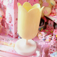 1pc Lovely Flower Plastic Goblet Pen Holder