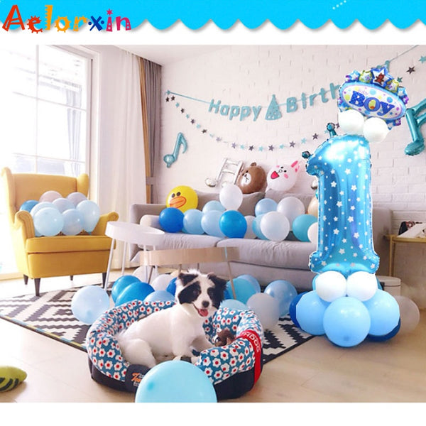 Baby Birthday Balloon Layout