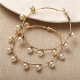 Pearl Hoop Earrings