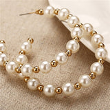 Pearl Hoop Earrings