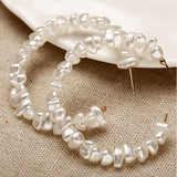 Pearl Hoop Earrings