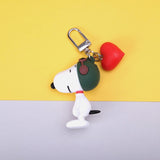 Fashion Cartoon Cute Charlie Browm Keychains Snoopy Bag Key Chain Pendant For Girl Bag Keyring Gifts Kids Gift Key Chains