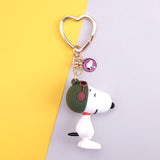 Fashion Cartoon Cute Charlie Browm Keychains Snoopy Bag Key Chain Pendant For Girl Bag Keyring Gifts Kids Gift Key Chains
