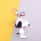 Fashion Cartoon Cute Charlie Browm Keychains Snoopy Bag Key Chain Pendant For Girl Bag Keyring Gifts Kids Gift Key Chains