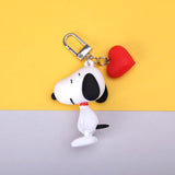 Fashion Cartoon Cute Charlie Browm Keychains Snoopy Bag Key Chain Pendant For Girl Bag Keyring Gifts Kids Gift Key Chains
