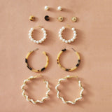 Pearl Hoop Earrings