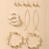 Pearl Hoop Earrings