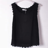 Lace Sleeveless Shirts