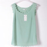 Lace Sleeveless Shirts