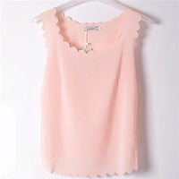 Lace Sleeveless Shirts