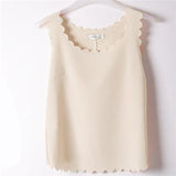 Lace Sleeveless Shirts