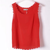 Lace Sleeveless Shirts