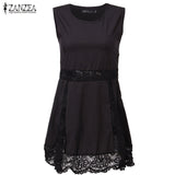 Women's Solid Sexy Lace Dress