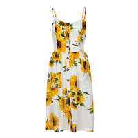 Elegant Floral Print Summer Dress