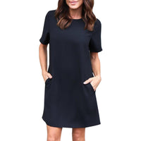 Casual Mini Dress With Pockets