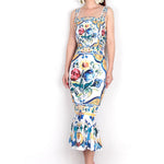 Designer Pattern Summertime Dress.