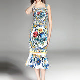 Designer Pattern Summertime Dress.