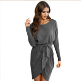 Belted Pencil Casual Dress