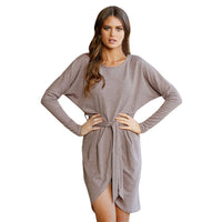 Belted Pencil Casual Dress