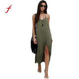 Women's Summer Sleeveless Solid Dress