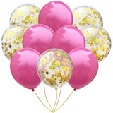 10pcs Inflatable Pink Rose Gold Balloon