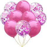 10pcs Inflatable Pink Rose Gold Balloon